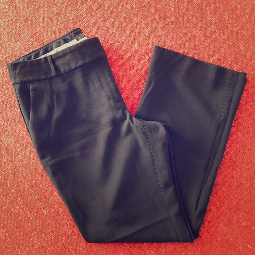 Loft Black Boot Cut Dress Pants